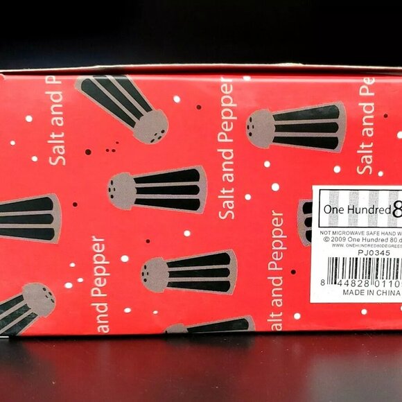 NINJA SALT AND PEPPER SHAKERS Set Ceramic Japanese Warriors Black White - Picture 10 of 12